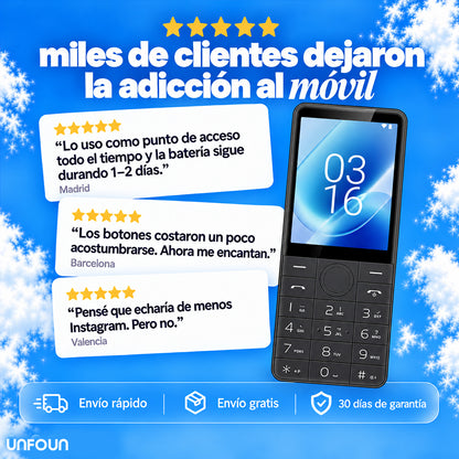 Unfoun™ - El móvil que te ayuda a recuperar tu tiempo.