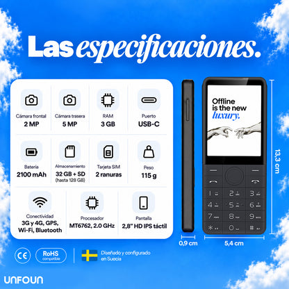 Unfoun™ - El móvil que te ayuda a recuperar tu tiempo.